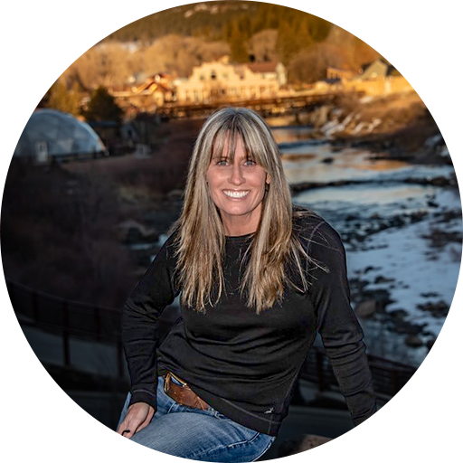 Pagosa Springs, Colorado, aerial view